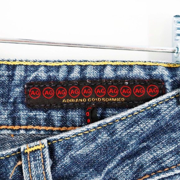AG Adriano Goldshmied The Gemini Denim Blue Jeans - Picture 7 of 14